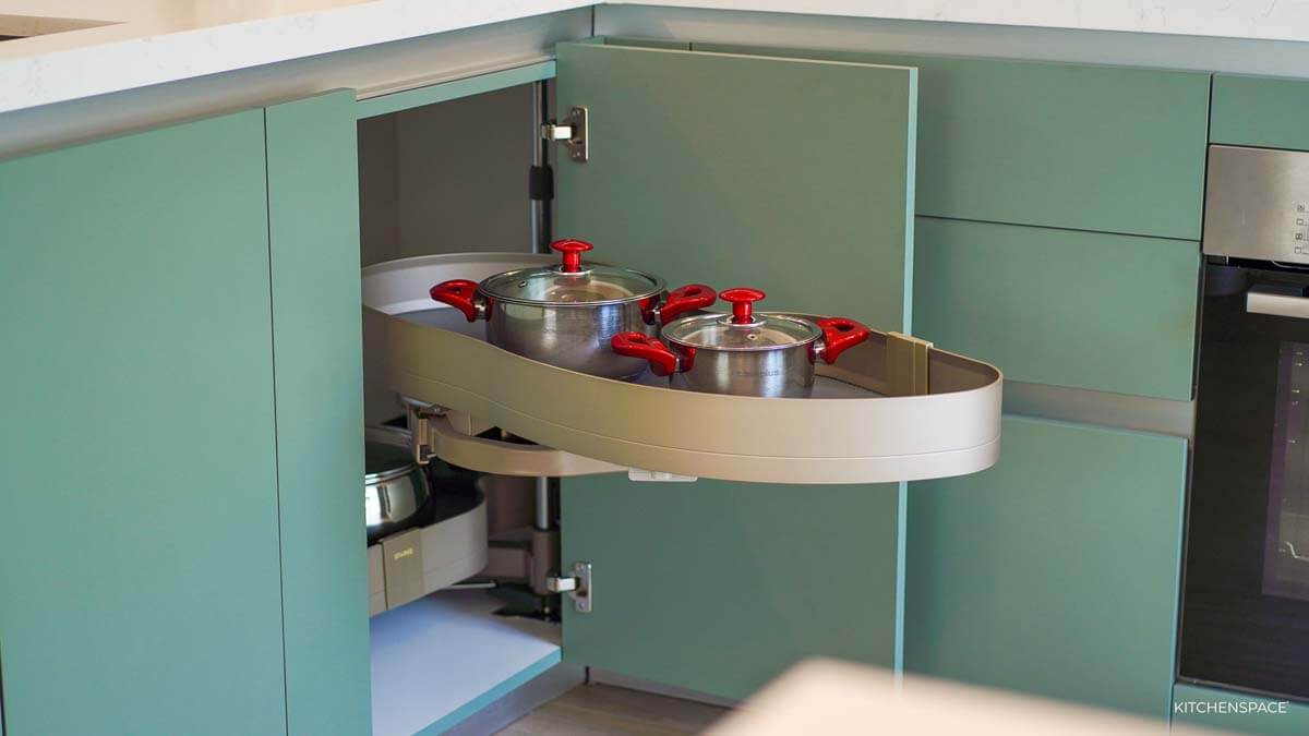 Sage Green with Wood Accent Kitchen 